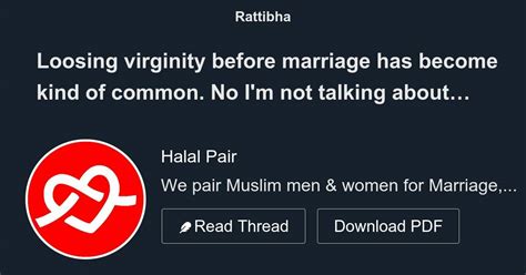 Loosing Virginity Before Marriage Has Become Kind Of Common No Im Not