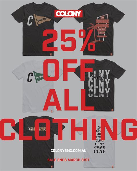 25% off Colony Clothing - Colony BMX