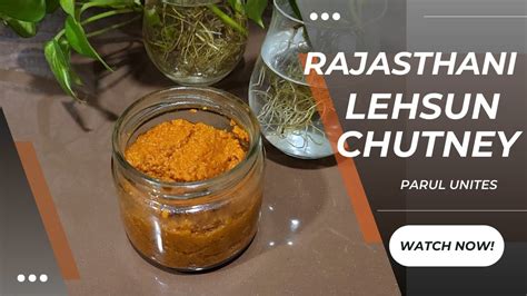 Rajasthani Lehsun Chutney Garlic Chutney Recipe Parul Unites Easy