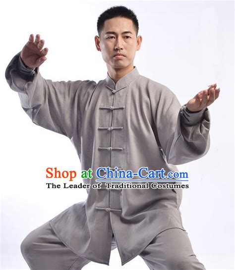 Top Linen Kung Fu Costume Martial Arts Kung Fu Training Uniform Tang