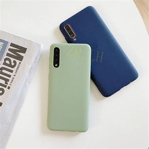 Kjøp Silicone Case For Samsung Galaxy A30 A40 A50 A10 A20 A70 Solid Candy M10 A20 M20 A7 2018