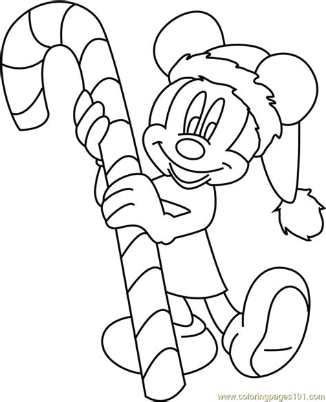 Collection Of Mickey Mouse Christmas Coloring Pages Free Printable