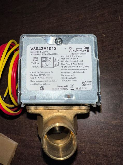 NEW HONEYWELL V8043E1012 MOTORIZED VALVE ContentStudio Blog