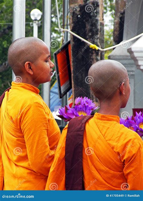 Female Buddhist Monks editorial stock image. Image of asian - 41705449