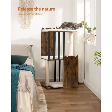 Fourfurpets Tier Modern Arbre Chat Hauteur Cm Tour De Jeux