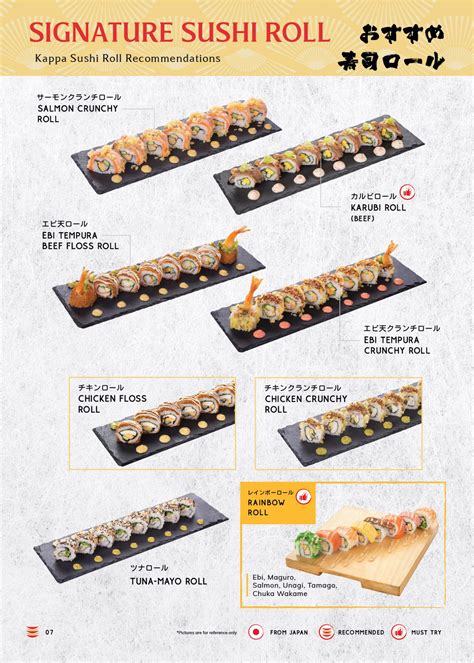 KAPPA SUSHI SIGNATURE BUFFET – KAPPA-SUSHI MENU