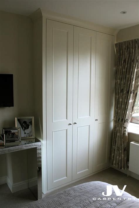 Fitted Wardrobe With Three Shaker Beaded Doors Hand Painted MDF Fitted