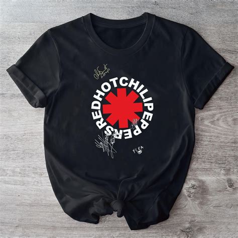 Red Hot Chili Peppers Band Logo T Shirt Red Hot Chili Peppers Tour T Shirt RHCP Rock Band