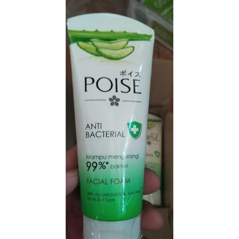 jual sabun muka facial foam poise anti bacteria  gr shopee indonesia