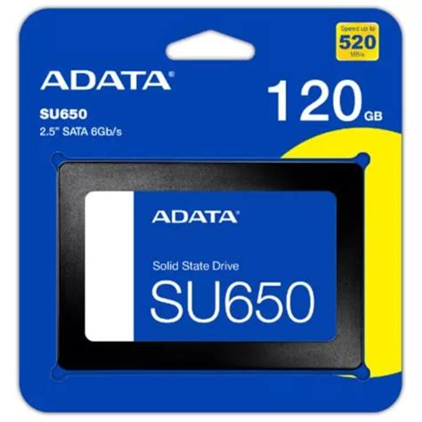 Adata Disco Duro Solido Ssd Sata Laptop Pc 120gb Su650 Envío gratis