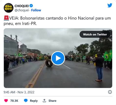 Como Assim Bolsonaristas Cantam Hino Nacional Para Pneu Durante