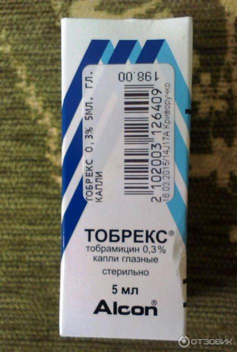 Тобрекс - 30 отзывов, инструкция по применению