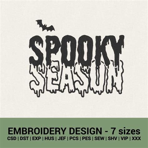 Spooky Season Halloween Machine Embroidery Designs