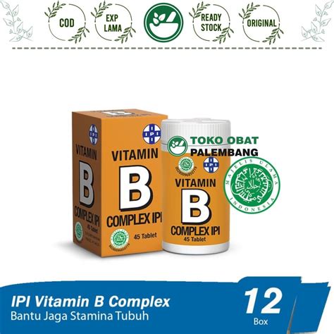 Jual Ipi B Complex 45 Tablet Vitamin B Complex Ipi B1 B2 B6 Tempo Scan Shopee Indonesia