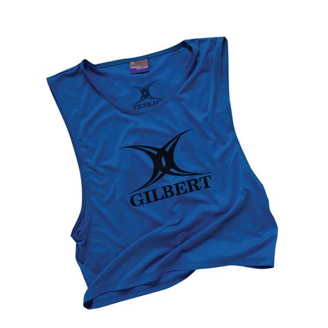 Prgp07789 Gilbert Rugby Bib Royal Blue Youth Davies Sports