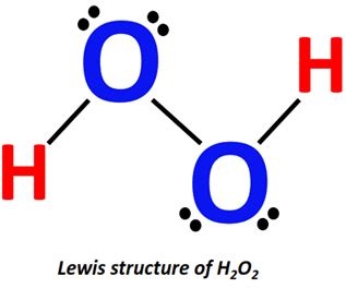 H2O2 molecular geometry, lewis structure, bond angle, hybridization