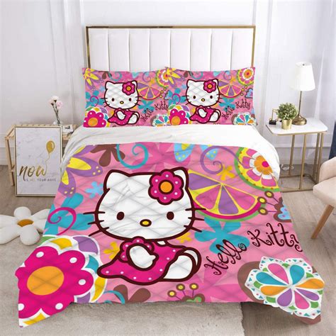 Hello Kitty Bed Set Hello Kitty And Friends Floral Bedding Floral Duve