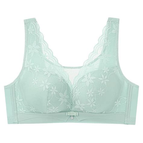 Alllist Underwear For Women Lace Wireless Green Bras Solid Push Up Full Figure Women Lingerie