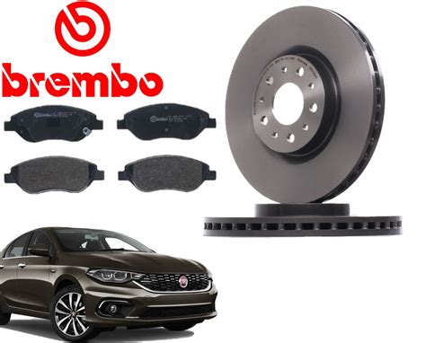 Kit Dischi E Pastiglie Freno Brembo Anteriori Fiat Tipo D