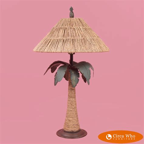 Single Vintage Palm Tree Table Lamp | Circa Who