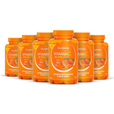 GUMMY VITAMINA C EM GOMA 6 POTES SABOR LARANJA Shopee Brasil