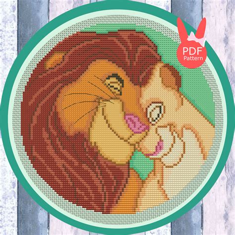 Lion King Cross Stitch Pattern Disney Cross Stitch Instant Etsy