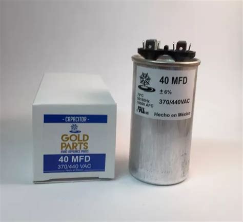 Capacitor De Aluminio 40 Mfd 370 440 Vca Autoregenerable MercadoLibre