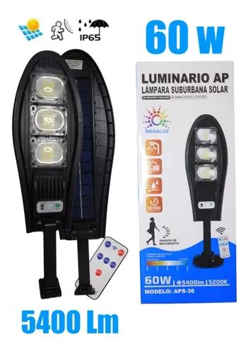 Lampara Solar Suburbana W Alumbrado P Blico Con Fotocelda