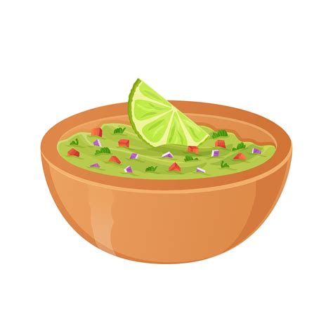 Guacamole Salsa Mexicana Tradicional Ilustraci N De Dibujos Animados