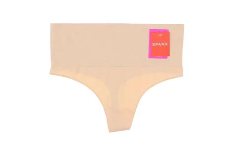 Spanx Womens Everyday Shaping Tummy Control Panties Thong Soft Nude Large Picclick Uk