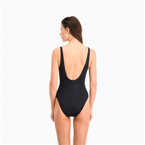 Купальник PUMA Swim Women Swimsuit 1P | 10 - Black | Puma