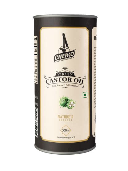 Wooden Cold Pressed Castor Oil Chekko Oils Store