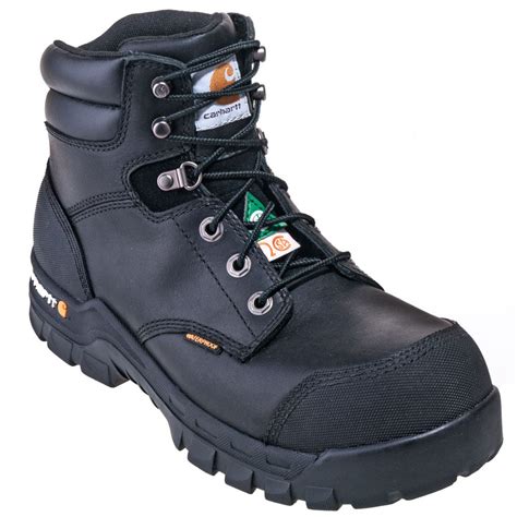 Carhartt Boots: Men's CMR6971 Black Waterproof Puncture-Resistant ...