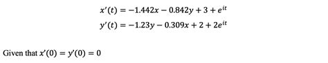 Coupled Linear Differential Equations With Additional Terms