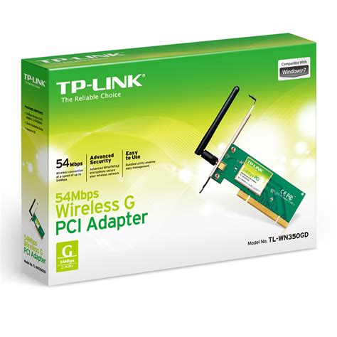 Placa de Rede TP LINK TL WN350GD Wireless G 54Mbps possuí segurança