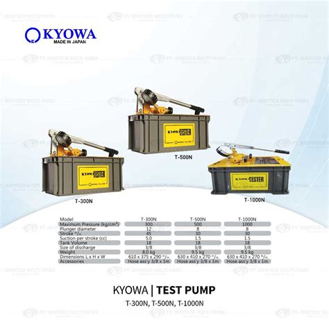 Jual KYOWA T SERIES Mesin Test Pump Asli Jepang T 300N T 500N T 1000N