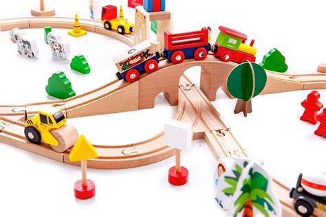 Wooden Train Track Wooden Train Set Self Driving Train - Etsy