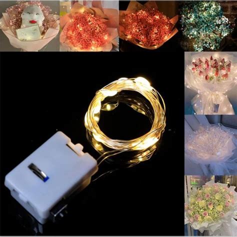 YESPERY 1M 2M LED Battery Mini LED Copper Wire Fairy String Lights