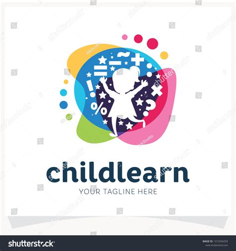 Kids Learning School Logo Design Template Stock Vector (Royalty Free ...