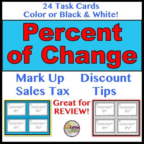 Discounts Markups Sales Tax And Tips Worksheet High School Math