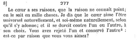 Le Coeur A Ses Raisons Que La Raison Ne Connaît [ ] Blaise Pascal