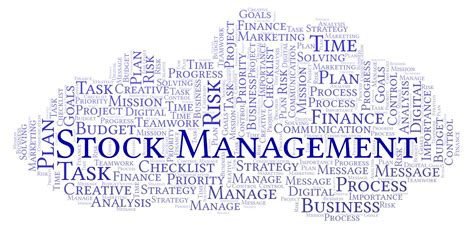 Stock Management Word Cloud Made With Text Only Stock Illustration