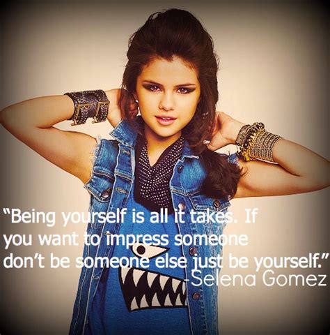 Selena Gomez Quotes Sayings Being Yourself Quote Fav Images Amazing Pictures