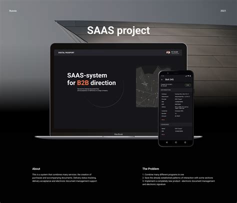 SAAS-system on Behance