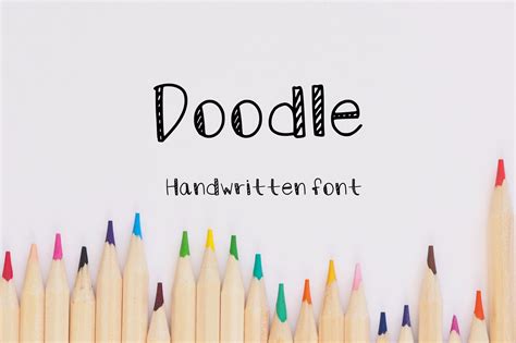 Doodle Font Handwritten Font - Etsy