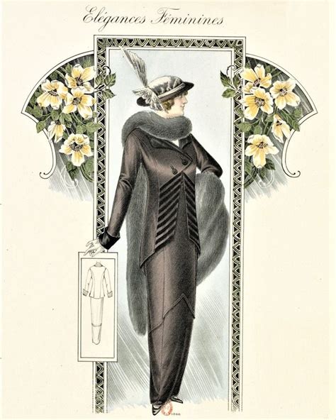 1913 Élégances Féminines Historical fashion 1910s fashion