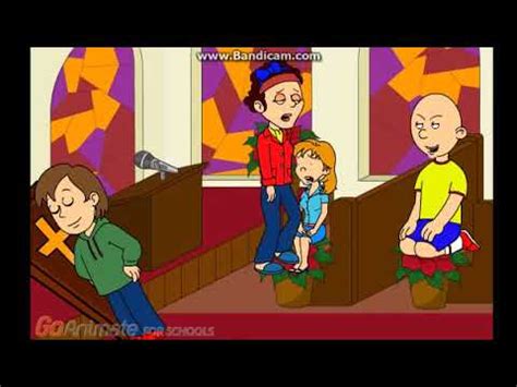 Caillou Disrespects his Dad's Funeral and gets Grounded - YouTube
