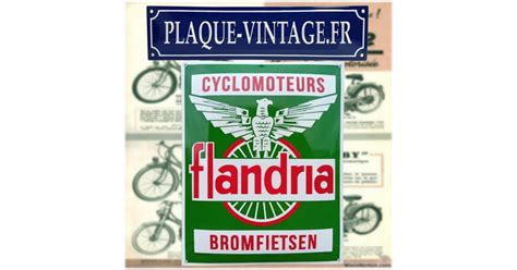 Plaque émaillée Flandria 50cm Pour une déco authentique