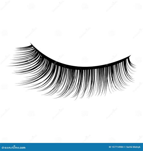 Eye Lashes Vector Icon Stock Vector Illustration Of Elements 157714984