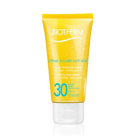 CREME SOLAIRE VISAGE ANTI AGE SPF Biotherm Solaires Protection